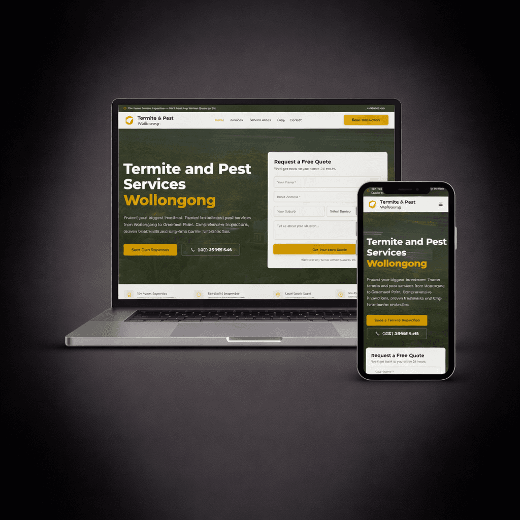 Termite & Pest Wollongong website