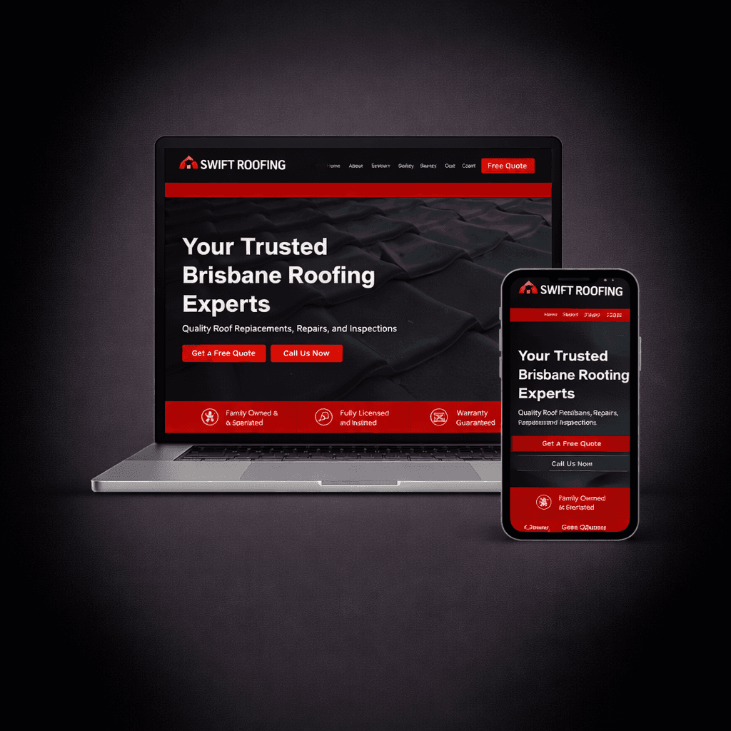 Swift Roofing website