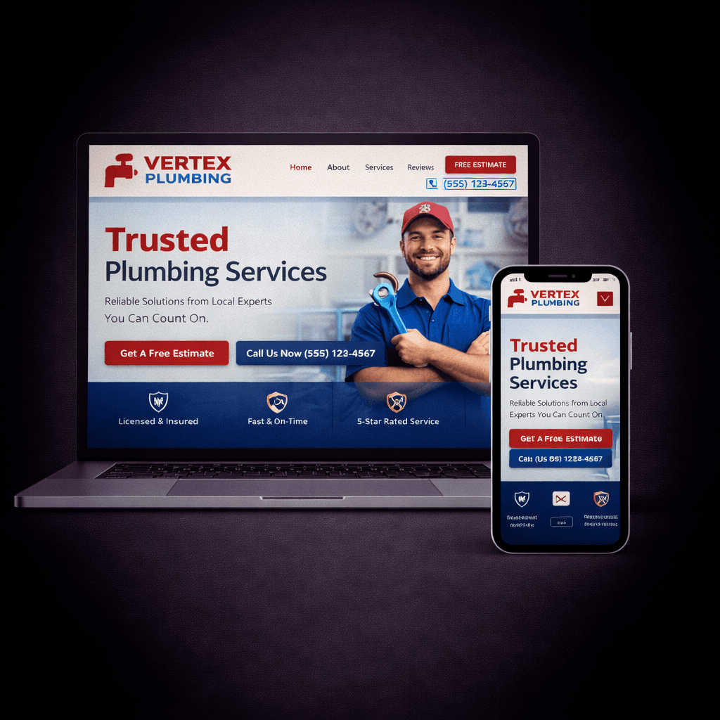 Vertex Plumbing website